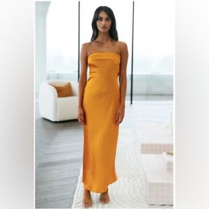 Hello Molly bright orange dress (see pics)